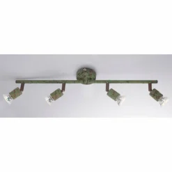 Luminaires Globo Lighting Spots Et Projecteurs|Spot Globo OLANA Vert, Rouille, 4 lumières