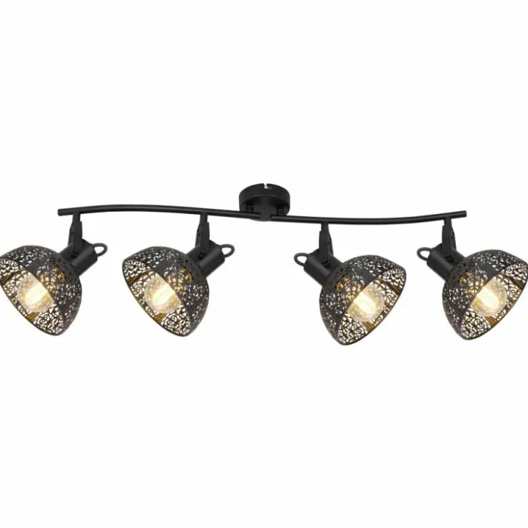 Luminaires Globo Lighting Spots Et Projecteurs|Spot Globo PANTALLA Noir, 4 lumières