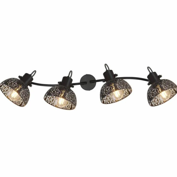 Luminaires Globo Lighting Spots Et Projecteurs|Spot Globo PANTALLA Noir, 4 lumières