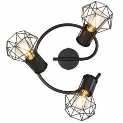 Luminaires Globo Lighting Spots Et Projecteurs|Spot Globo PRISKA Noir, 3 lumières
