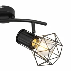 Luminaires Globo Lighting Spots Et Projecteurs|Spot Globo PRISKA Noir, 2 lumières