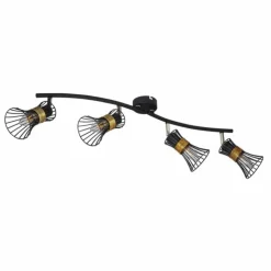Luminaires Globo Lighting Plafonniers|Spot Globo ROXY Noir, 4 lumières