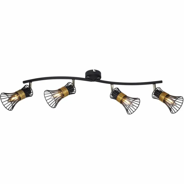 Luminaires Globo Lighting Plafonniers|Spot Globo ROXY Noir, 4 lumières