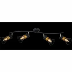 Luminaires Globo Lighting Plafonniers|Spot Globo ROXY Noir, 4 lumières