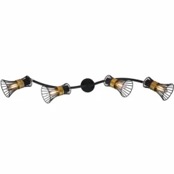 Luminaires Globo Lighting Plafonniers|Spot Globo ROXY Noir, 4 lumières