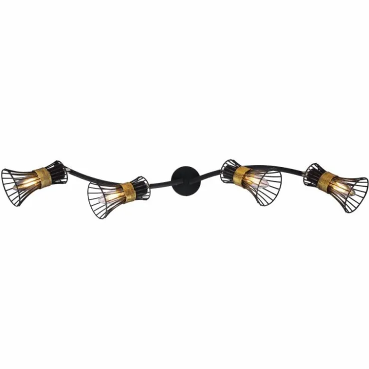 Luminaires Globo Lighting Plafonniers|Spot Globo ROXY Noir, 4 lumières