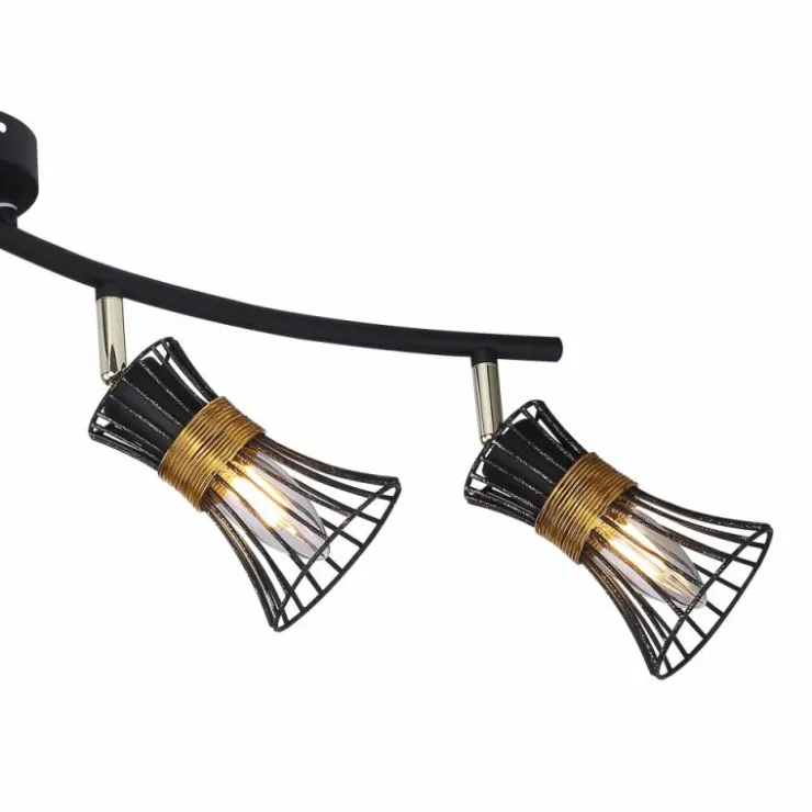 Luminaires Globo Lighting Plafonniers|Spot Globo ROXY Noir, 4 lumières