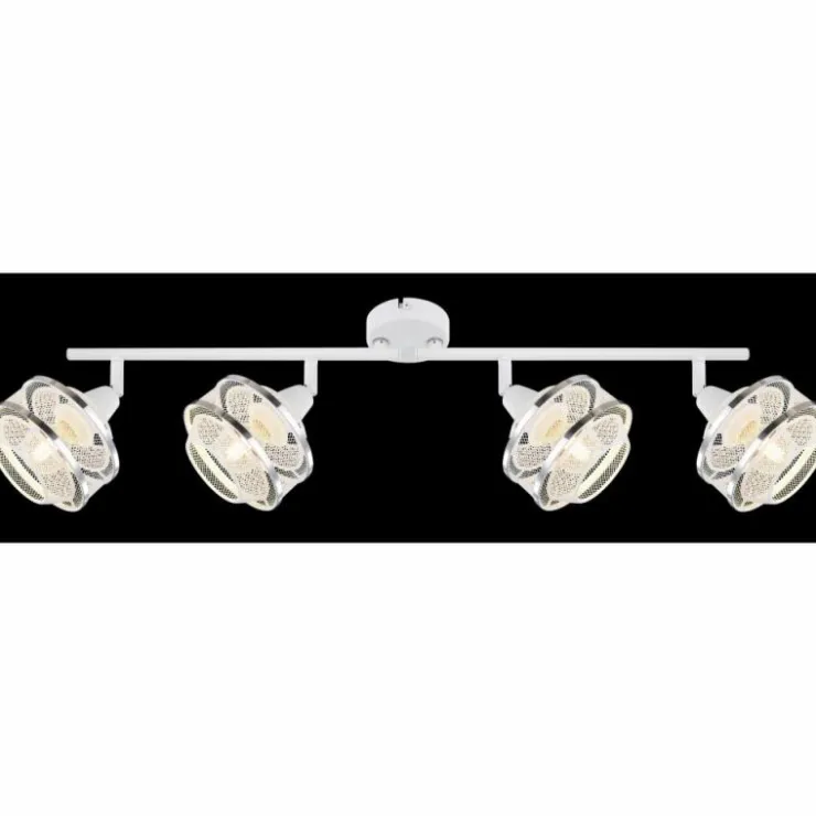 Luminaires Globo Lighting Spots Et Projecteurs|Spot Globo VIGATTO Blanc, 4 lumières