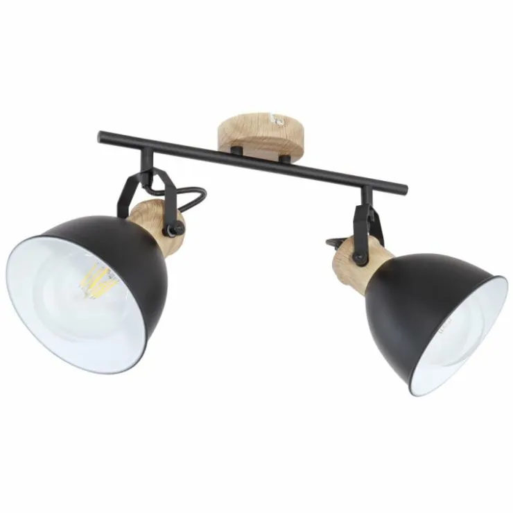 Luminaires Globo Lighting Spots Et Projecteurs|Spot Globo WIHO Noir, 2 lumières
