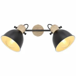 Luminaires Globo Lighting Spots Et Projecteurs|Spot Globo WIHO Noir, 2 lumières