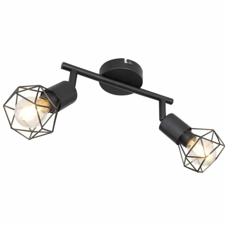 Luminaires Globo Lighting Spots Et Projecteurs|Spot Globo XARA I Noir, 2 lumières