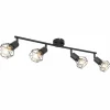 Luminaires Globo Lighting Spots Et Projecteurs|Spot Globo XARA I Noir, 4 lumières