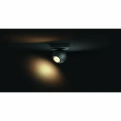 Spot, kit d'extension Philips Hue Ambiance White Buckram Noir, 1 lumière