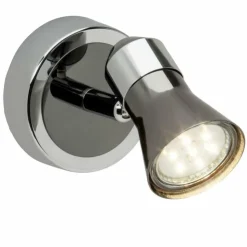 Luminaires Brilliant Éclairage Led|Spot mural Brilliant Jupp LED Chrome, Noir, 1 lumière