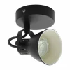 Luminaires Eglo Éclairage Led|Spot mural EGLO SERAS LED Noir, 1 lumière