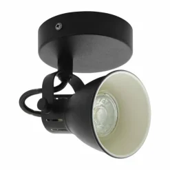 Luminaires Eglo Éclairage Led|Spot mural EGLO SERAS LED Noir, 1 lumière