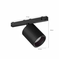 Spot Philips Hue Perifo LED Noir, 1 lumière, Changeur de couleurs