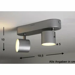 Luminaires Philips Éclairage Led|Spot Philips STAR LED Aluminium, Acier inoxydable, 2 lumières