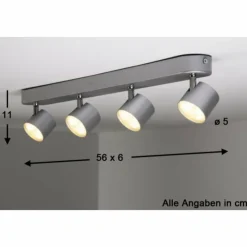 Luminaires Philips Éclairage Led|Spot Philips STAR LED Aluminium, Acier inoxydable, 4 lumières