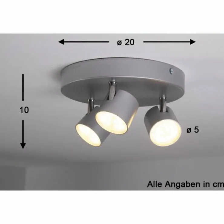 Luminaires Philips Spots Et Projecteurs|Spot Philips STAR LED Aluminium, Acier inoxydable, 3 lumières