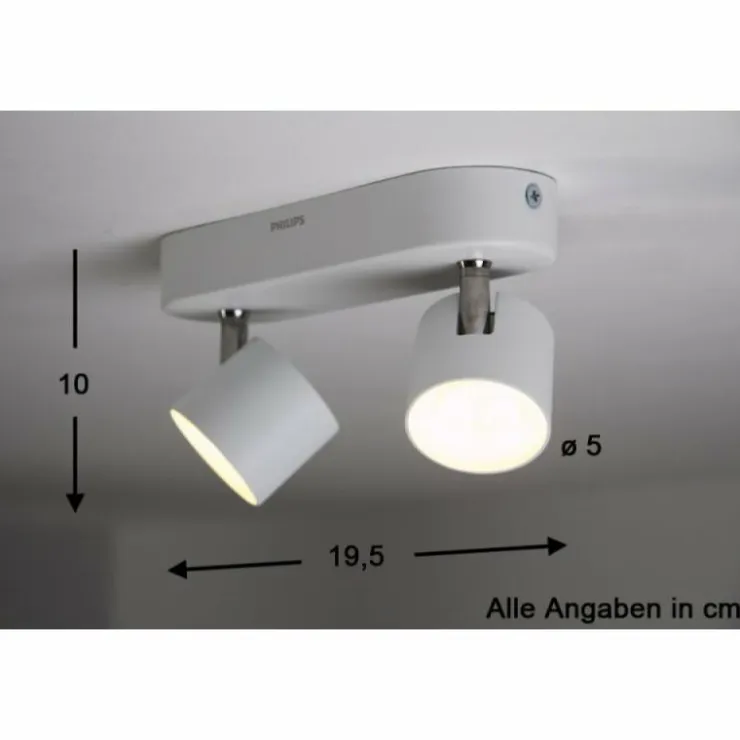 Luminaires Philips Éclairage Led|Spot Philips STAR LED Blanc, 2 lumières