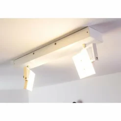 hofstein Éclairage Led|Spot plafond Guyana LED Chrome, Blanc, 2 lumières