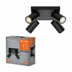 Luminaires Ledvance Éclairage Led|Spot Plafonnier LED Noir, 4 lumières
