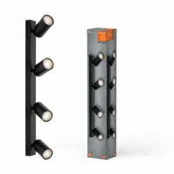 Luminaires Ledvance Éclairage Led|Spot Plafonnier LED Noir, 4 lumières