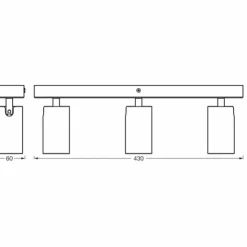 Luminaires Ledvance Éclairage Led|Spot Plafonnier LED Blanc, 3 lumières