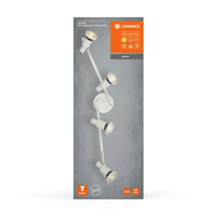 Luminaires Ledvance Éclairage Led|Spot Plafonnier LED Blanc, 4 lumières