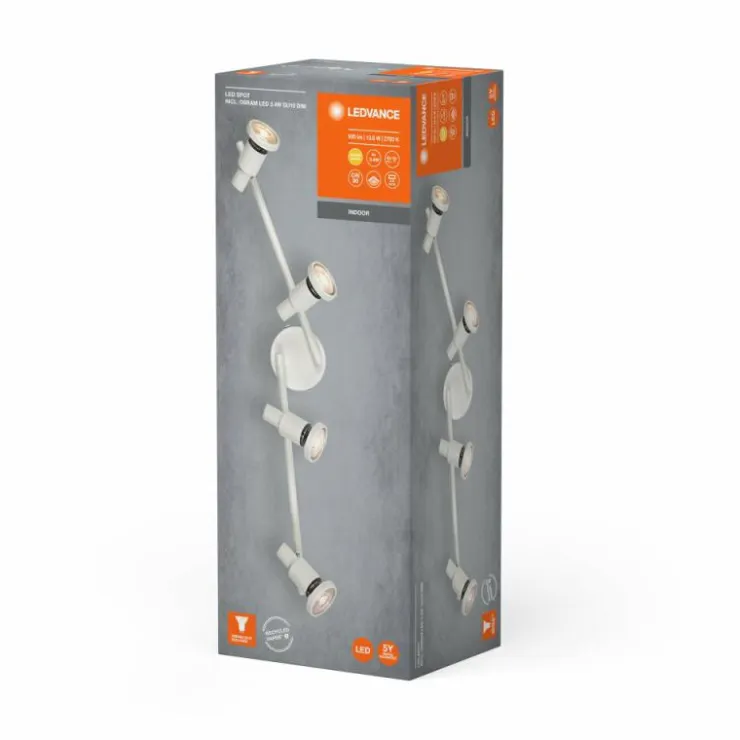 Luminaires Ledvance Éclairage Led|Spot Plafonnier LED Blanc, 4 lumières