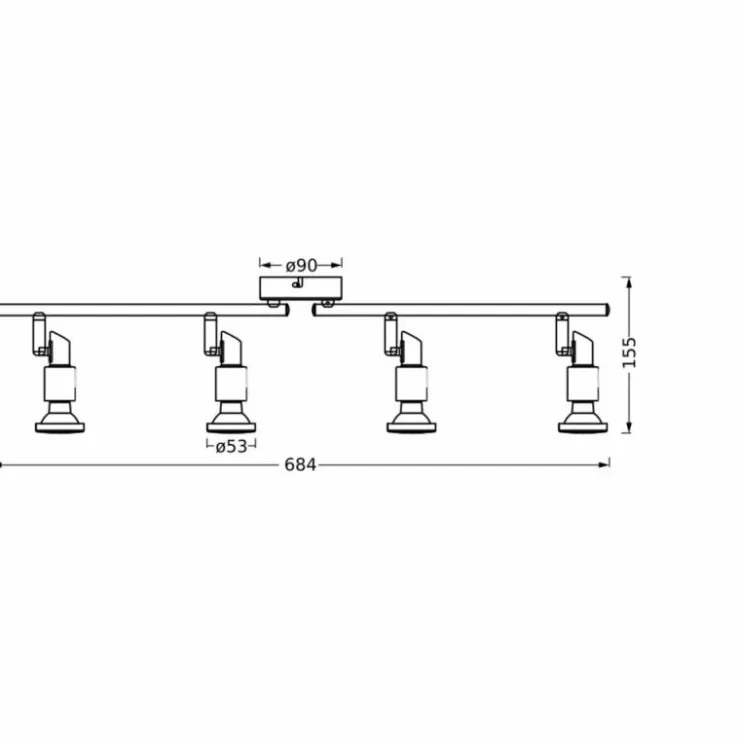 Luminaires Ledvance Éclairage Led|Spot Plafonnier LED Blanc, 4 lumières