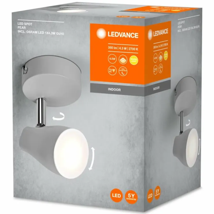 Luminaires Ledvance Éclairage Led|Spot Plafonnier LED Gris, 1 lumière