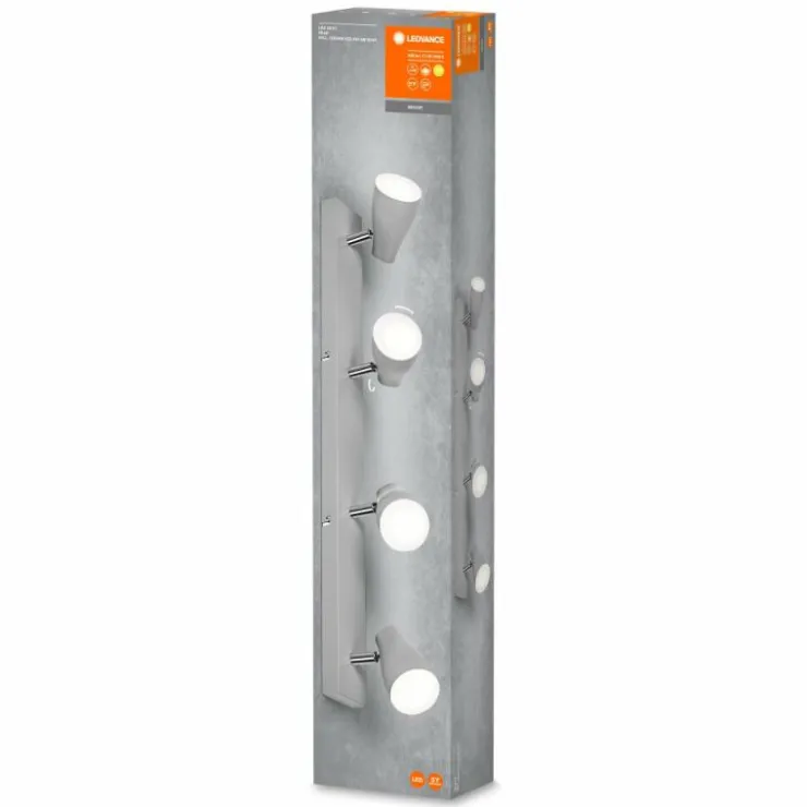 Luminaires Ledvance Éclairage Led|Spot Plafonnier LED Gris, 4 lumières