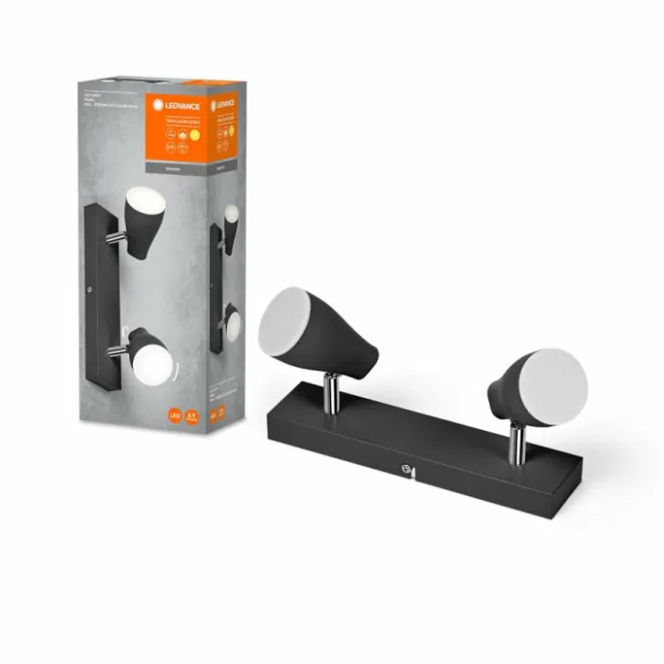 Luminaires Ledvance Éclairage Led|Spot Plafonnier LED Noir, 2 lumières