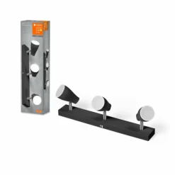 Luminaires Ledvance Éclairage Led|Spot Plafonnier LED Noir, 3 lumières