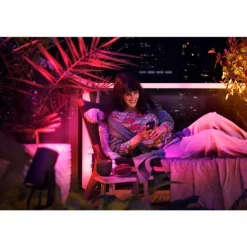 Spot, set de 3 de base Philips Hue Ambiance White & Color WACA Lily LED Noir, 1 lumière, Changeur de couleurs