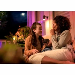 Spot, set de 3 de base Philips Hue Ambiance White & Color WACA Lily LED Noir, 1 lumière, Changeur de couleurs