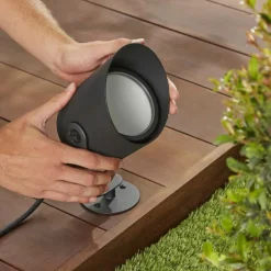 Spot Spot de jardin Luminaires Philips LED Noir, 1 lumière, Changeur de couleurs