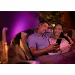 Spot Spot de jardin Luminaires Philips LED Noir, 1 lumière, Changeur de couleurs