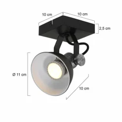 Luminaires Steinhauer Spots Et Projecteurs|Spot Steinhauer BROOKLY LED Noir, 1 lumière