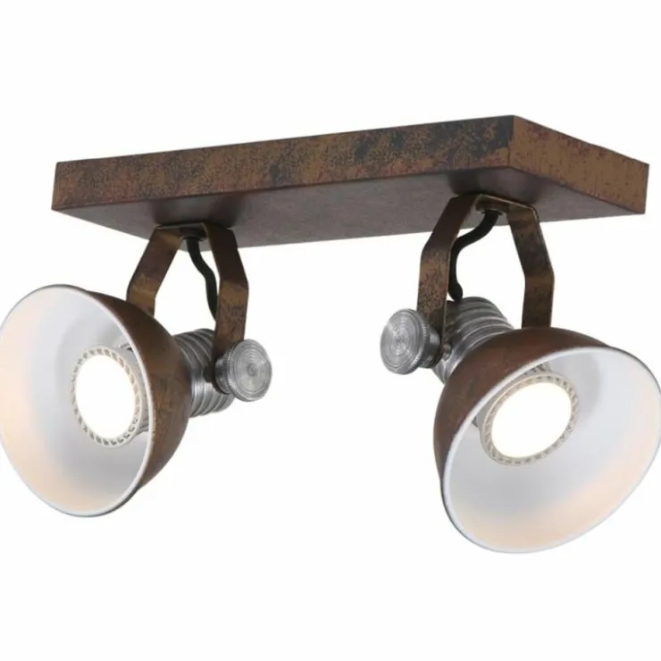 Luminaires Steinhauer Spots Et Projecteurs|Spot Steinhauer BROOKLY LED Brun, 2 lumières
