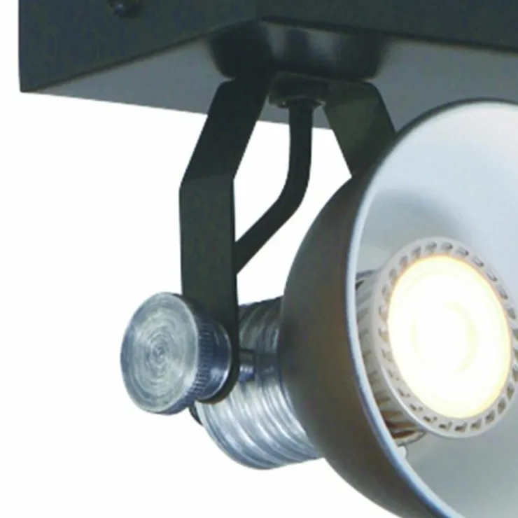 Luminaires Steinhauer Éclairage Led|Spot Steinhauer BROOKLY LED Noir, 2 lumières