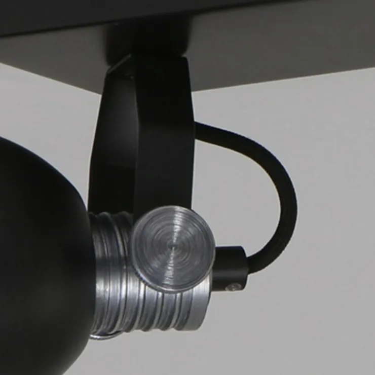 Luminaires Steinhauer Éclairage Led|Spot Steinhauer BROOKLY LED Noir, 2 lumières