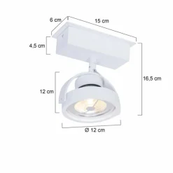 Luminaires Steinhauer Éclairage Led|Spot Steinhauer Mexlite LED Blanc, 1 lumière