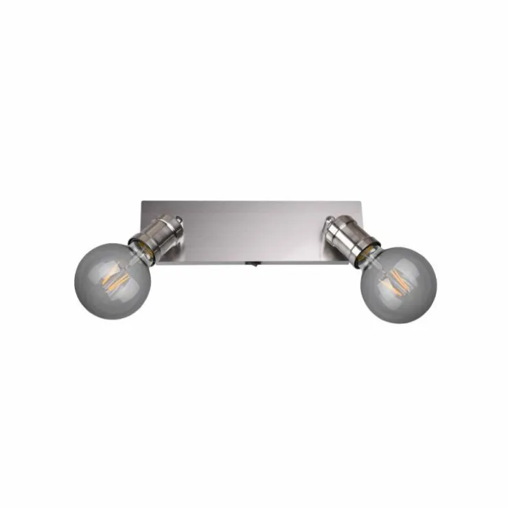 Luminaires Trio Spots Et Projecteurs|Spot Trio CARL Nickel mat, 2 lumières