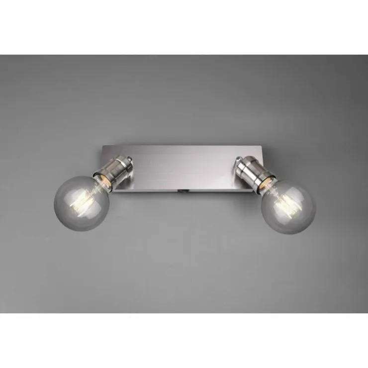 Luminaires Trio Spots Et Projecteurs|Spot Trio CARL Nickel mat, 2 lumières