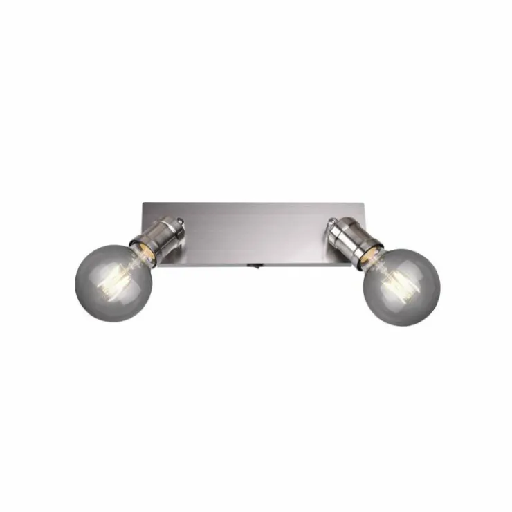 Luminaires Trio Spots Et Projecteurs|Spot Trio CARL Nickel mat, 2 lumières