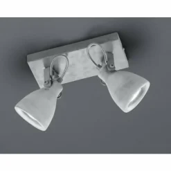 Luminaires Trio Éclairage Led|Spot Trio CONCRETE LED Gris, 2 lumières