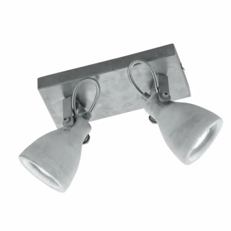 Luminaires Trio Éclairage Led|Spot Trio CONCRETE LED Gris, 2 lumières